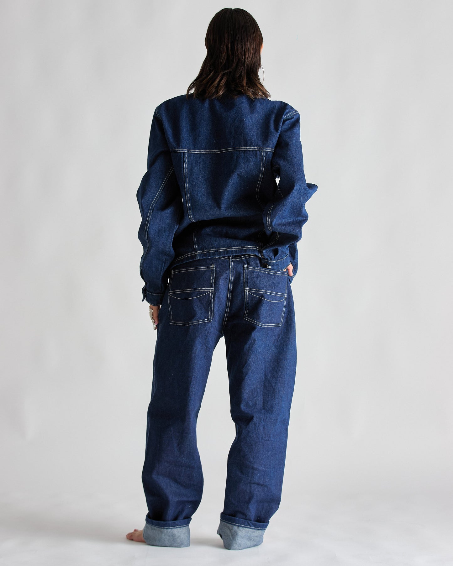 DARK BLUE STRAIGHT JEANS